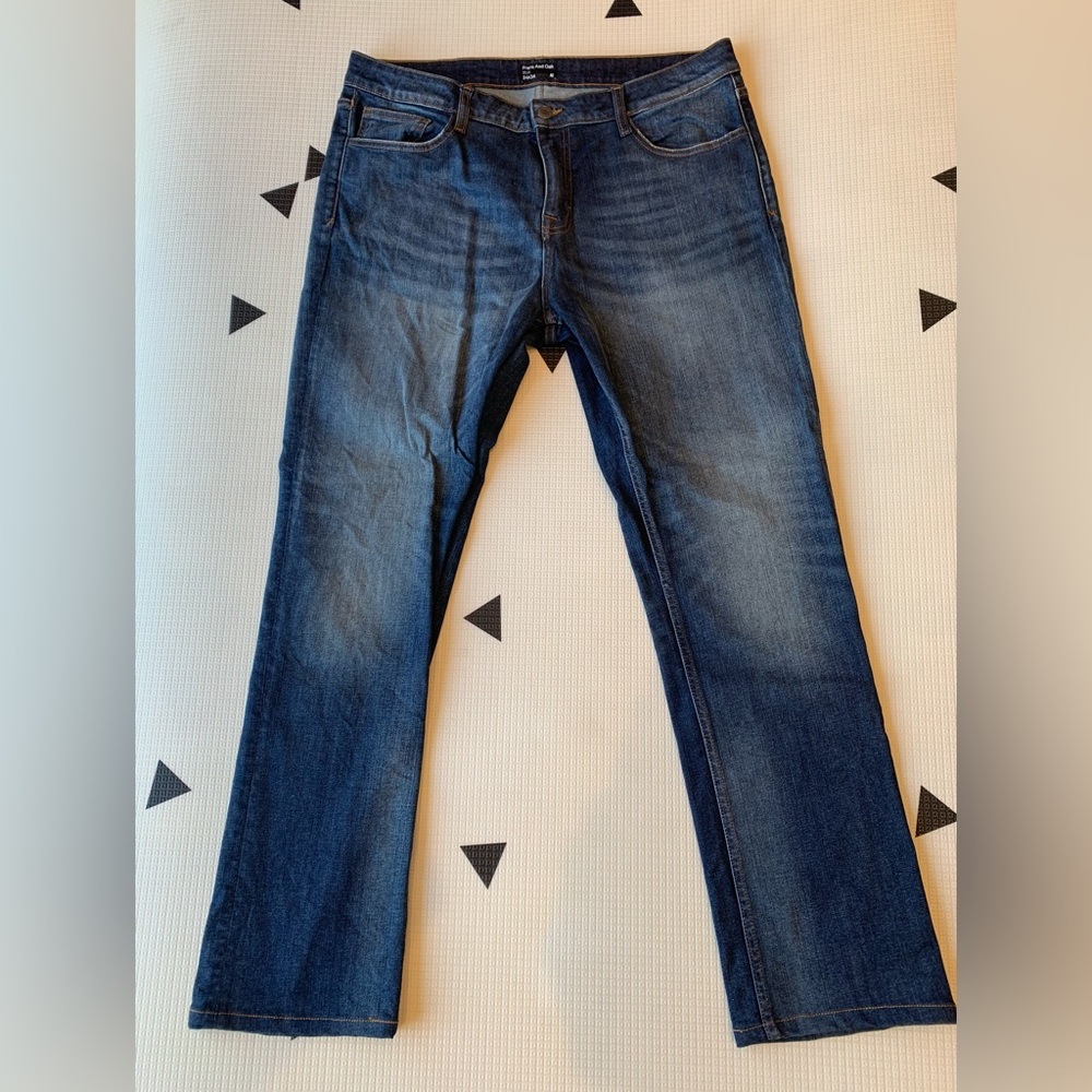 Frank & Oak Slim Fit Jeans, dark wash, 34x34